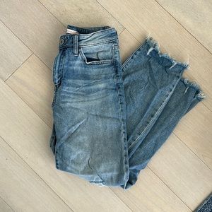 Kohl’s brand distressed straight leg jeans